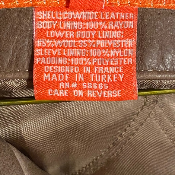 Façonnable Jeans luxury leather cowhide Jacket - Picture 8 of 10